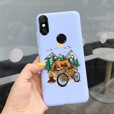 За Xiaomi Mi 8 Pro Калъф Mi8 Lite Мек силиконов стилен цветен заден капак Калъф за телефон за Xiaomi Mi 8 Lite Mi8 Pro Fundas броня