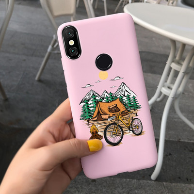 За Xiaomi Mi 8 Pro Калъф Mi8 Lite Мек силиконов стилен цветен заден капак Калъф за телефон за Xiaomi Mi 8 Lite Mi8 Pro Fundas броня