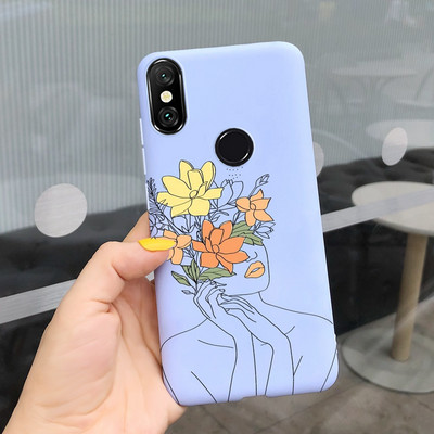 За Xiaomi Mi 8 Pro Калъф Mi8 Lite Мек силиконов стилен цветен заден капак Калъф за телефон за Xiaomi Mi 8 Lite Mi8 Pro Fundas броня