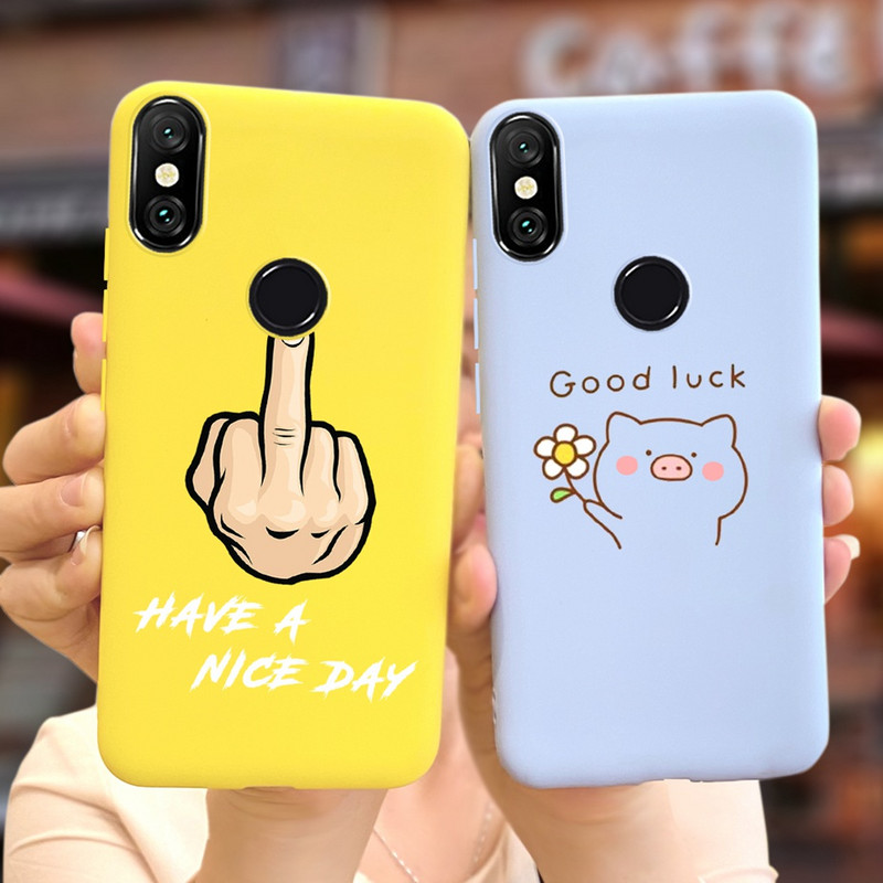 За Xiaomi Mi 8 Pro Калъф Mi8 Lite Мек силиконов стилен цветен заден капак Калъф за телефон за Xiaomi Mi 8 Lite Mi8 Pro Fundas броня