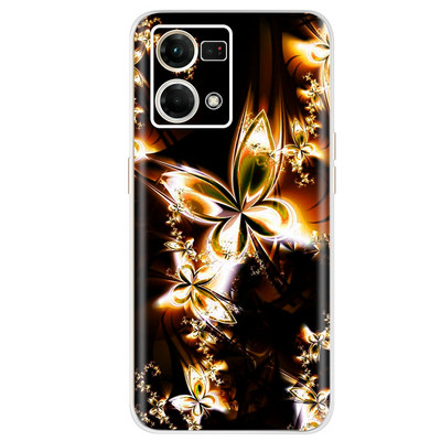 Για Oppo F21 Pro 4G Θήκη Oppo Reno7 CPH2363 Πολύχρωμο βαμμένο κάλυμμα Μαλακή θήκη σιλικόνης για Oppo Reno7 Reno 7 F21 Pro Fundas Coque