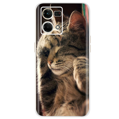 Για Oppo F21 Pro 4G Θήκη Oppo Reno7 CPH2363 Πολύχρωμο βαμμένο κάλυμμα Μαλακή θήκη σιλικόνης για Oppo Reno7 Reno 7 F21 Pro Fundas Coque