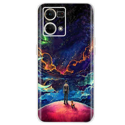 Για Oppo F21 Pro 4G Θήκη Oppo Reno7 CPH2363 Πολύχρωμο βαμμένο κάλυμμα Μαλακή θήκη σιλικόνης για Oppo Reno7 Reno 7 F21 Pro Fundas Coque