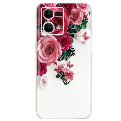 Για Oppo F21 Pro 4G Θήκη Oppo Reno7 CPH2363 Πολύχρωμο βαμμένο κάλυμμα Μαλακή θήκη σιλικόνης για Oppo Reno7 Reno 7 F21 Pro Fundas Coque