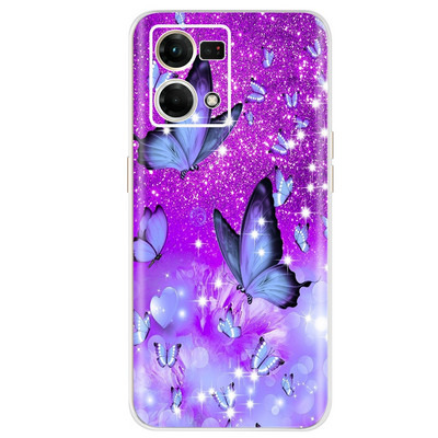 Για Oppo F21 Pro 4G Θήκη Oppo Reno7 CPH2363 Πολύχρωμο βαμμένο κάλυμμα Μαλακή θήκη σιλικόνης για Oppo Reno7 Reno 7 F21 Pro Fundas Coque