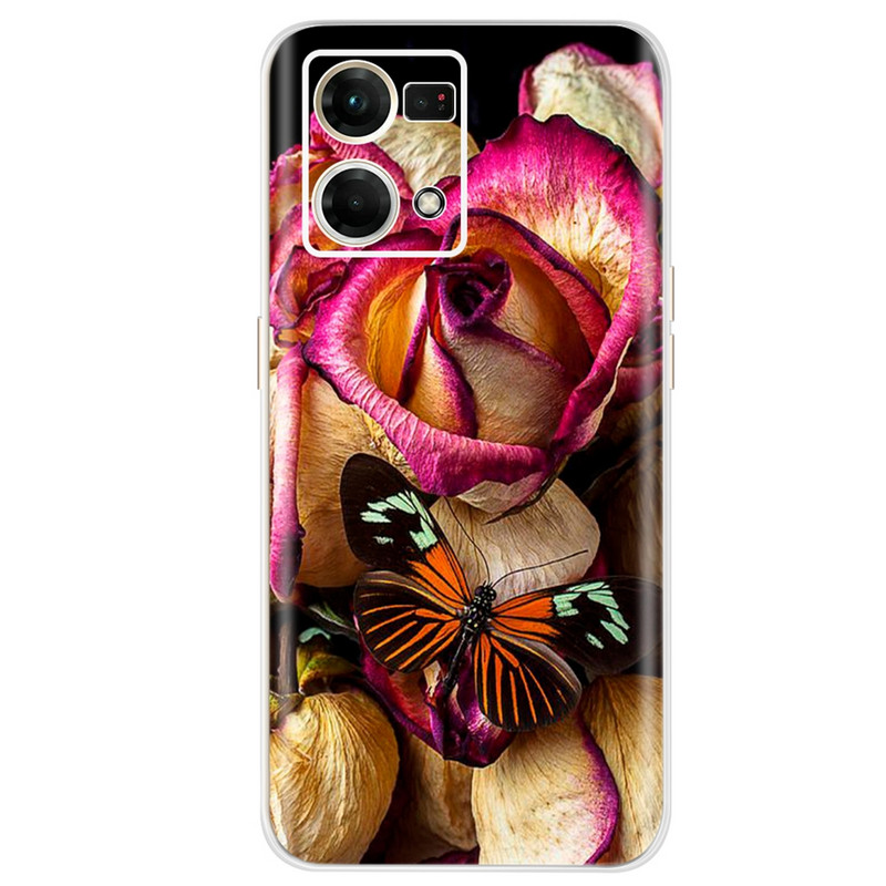 Για Oppo F21 Pro 4G Θήκη Oppo Reno7 CPH2363 Πολύχρωμο βαμμένο κάλυμμα Μαλακή θήκη σιλικόνης για Oppo Reno7 Reno 7 F21 Pro Fundas Coque