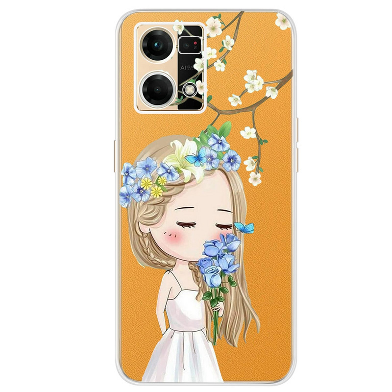 Για Oppo F21 Pro 4G Θήκη Oppo Reno7 CPH2363 Πολύχρωμο βαμμένο κάλυμμα Μαλακή θήκη σιλικόνης για Oppo Reno7 Reno 7 F21 Pro Fundas Coque