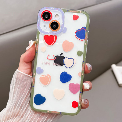 Калъф за телефон с цветя SoCouple Angel Eyes за iphone 11 12 13 14 Pro Max Mini XR X Xs max 7 8 Plus SE Сладък обектив Мек силиконов капак