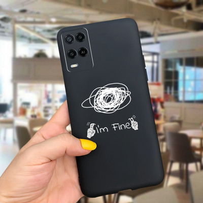 Cute Love Heart Cover for Oppo A54 Case CPH2239 Μαλακό προστατευτικό κέλυφος σιλικόνης για Oppo A54 5G CPH2195 OppoA54 A 54 Θήκες τηλεφώνου