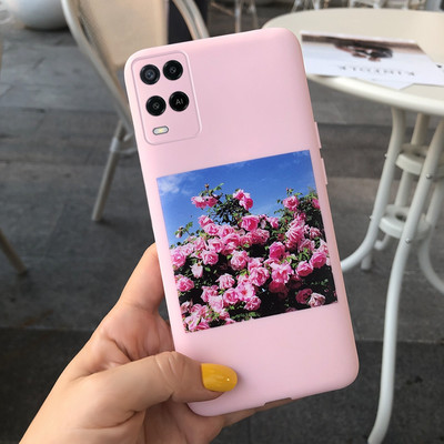 Cute Love Heart Cover for Oppo A54 Case CPH2239 Μαλακό προστατευτικό κέλυφος σιλικόνης για Oppo A54 5G CPH2195 OppoA54 A 54 Θήκες τηλεφώνου