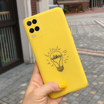 Cute Love Heart Cover for Oppo A54 Case CPH2239 Μαλακό προστατευτικό κέλυφος σιλικόνης για Oppo A54 5G CPH2195 OppoA54 A 54 Θήκες τηλεφώνου