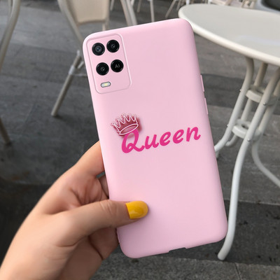 Cute Love Heart Cover for Oppo A54 Case CPH2239 Μαλακό προστατευτικό κέλυφος σιλικόνης για Oppo A54 5G CPH2195 OppoA54 A 54 Θήκες τηλεφώνου