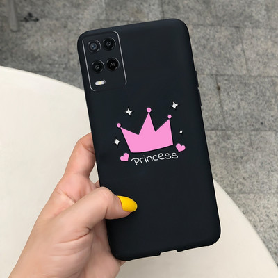 Cute Love Heart Cover for Oppo A54 Case CPH2239 Μαλακό προστατευτικό κέλυφος σιλικόνης για Oppo A54 5G CPH2195 OppoA54 A 54 Θήκες τηλεφώνου