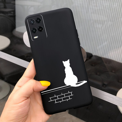 Cute Love Heart Cover for Oppo A54 Case CPH2239 Μαλακό προστατευτικό κέλυφος σιλικόνης για Oppo A54 5G CPH2195 OppoA54 A 54 Θήκες τηλεφώνου