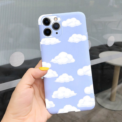Apple iPhone 11 Pro tokhoz Cute Candy festett borító iPhone 11 iPhone11 Pro Max telefontokokhoz Puha szilikon Fundas Coque Capa