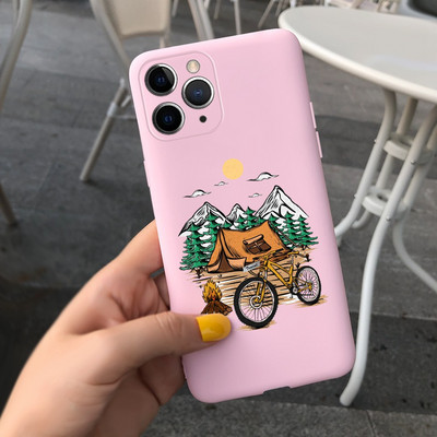 Apple iPhone 11 Pro tokhoz Cute Candy festett borító iPhone 11 iPhone11 Pro Max telefontokokhoz Puha szilikon Fundas Coque Capa