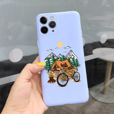 Apple iPhone 11 Pro tokhoz Cute Candy festett borító iPhone 11 iPhone11 Pro Max telefontokokhoz Puha szilikon Fundas Coque Capa