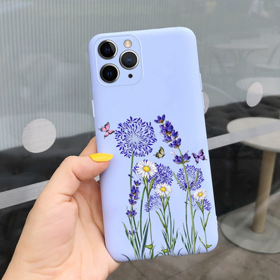 Apple iPhone 11 Pro tokhoz Cute Candy festett borító iPhone 11 iPhone11 Pro Max telefontokokhoz Puha szilikon Fundas Coque Capa