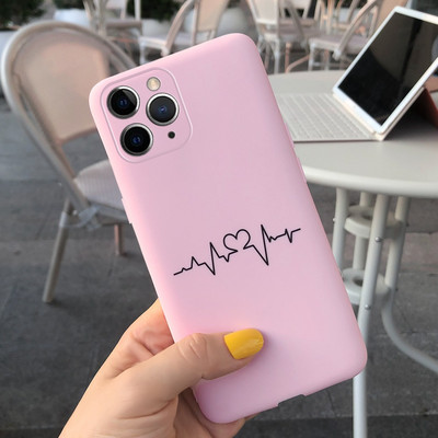 Apple iPhone 11 Pro tokhoz Cute Candy festett borító iPhone 11 iPhone11 Pro Max telefontokokhoz Puha szilikon Fundas Coque Capa