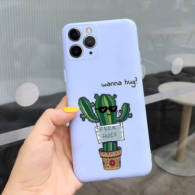 Apple iPhone 11 Pro tokhoz Cute Candy festett borító iPhone 11 iPhone11 Pro Max telefontokokhoz Puha szilikon Fundas Coque Capa