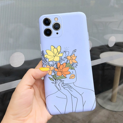 Apple iPhone 11 Pro tokhoz Cute Candy festett borító iPhone 11 iPhone11 Pro Max telefontokokhoz Puha szilikon Fundas Coque Capa