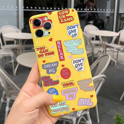 Apple iPhone 11 Pro tokhoz Cute Candy festett borító iPhone 11 iPhone11 Pro Max telefontokokhoz Puha szilikon Fundas Coque Capa