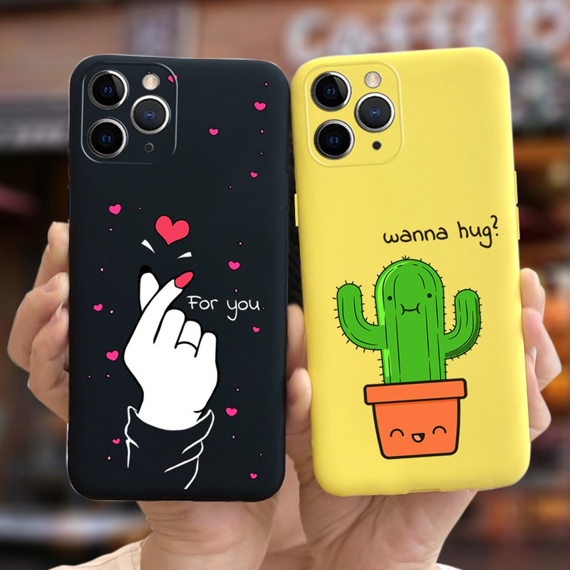 Apple iPhone 11 Pro tokhoz Cute Candy festett borító iPhone 11 iPhone11 Pro Max telefontokokhoz Puha szilikon Fundas Coque Capa