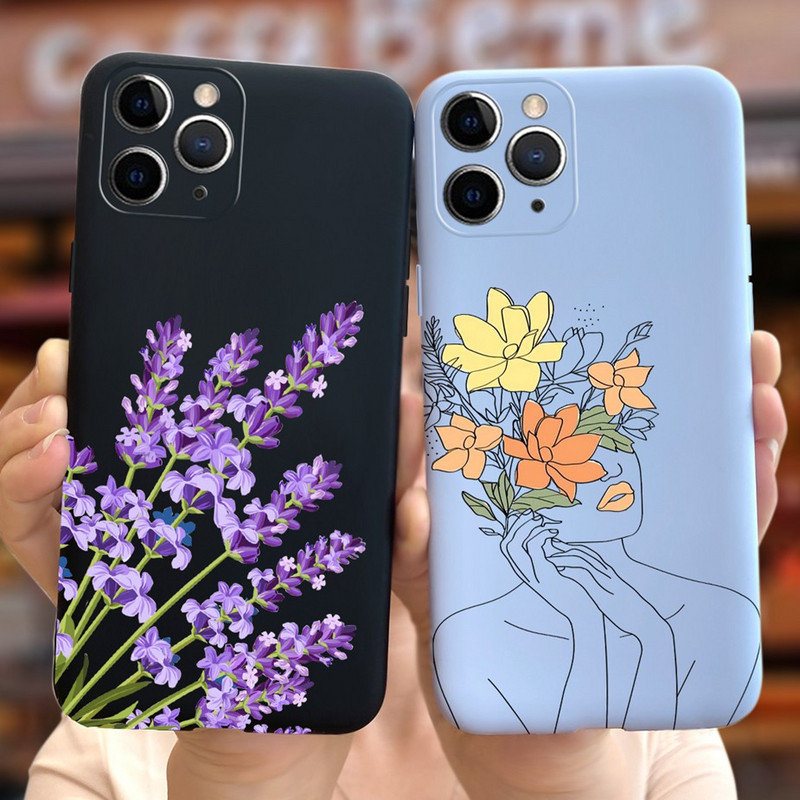 Apple iPhone 11 Pro tokhoz Cute Candy festett borító iPhone 11 iPhone11 Pro Max telefontokokhoz Puha szilikon Fundas Coque Capa