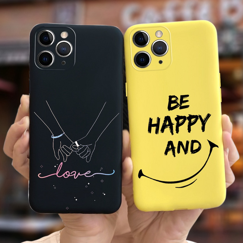Apple iPhone 11 Pro tokhoz Cute Candy festett borító iPhone 11 iPhone11 Pro Max telefontokokhoz Puha szilikon Fundas Coque Capa