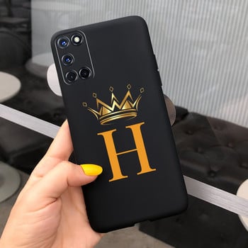 Για Oppo A52 A72 A92 Θήκη Cute Crown Letters Κάλυμμα Μαλακή θήκη σιλικόνης τηλεφώνου για Oppo A72 A 72 92 OppoA52 OppoA72 Πίσω κάλυμμα Capa