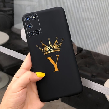 Για Oppo A52 A72 A92 Θήκη Cute Crown Letters Κάλυμμα Μαλακή θήκη σιλικόνης τηλεφώνου για Oppo A72 A 72 92 OppoA52 OppoA72 Πίσω κάλυμμα Capa