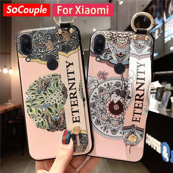 Θήκη SoCouple Wrist Strap για Redmi Note 9S 7 8 10 11 Pro Cover for Xiaomi 11t 9t poco x3 A3 Lite Θήκη βάσης βάσης τηλεφώνου