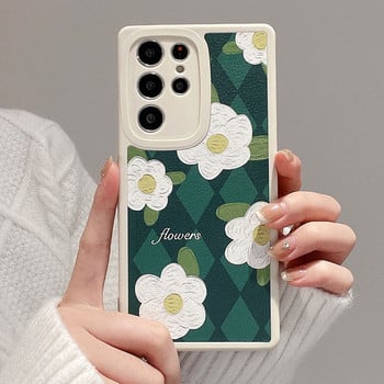 Θήκη SoCouple για Samsung A52s 53 51 50 71 72 73 10s 20s 12 13 31 21s 22 23 32 33 S20 S21 S22 FE Plus Ultra Grid Flower Cover