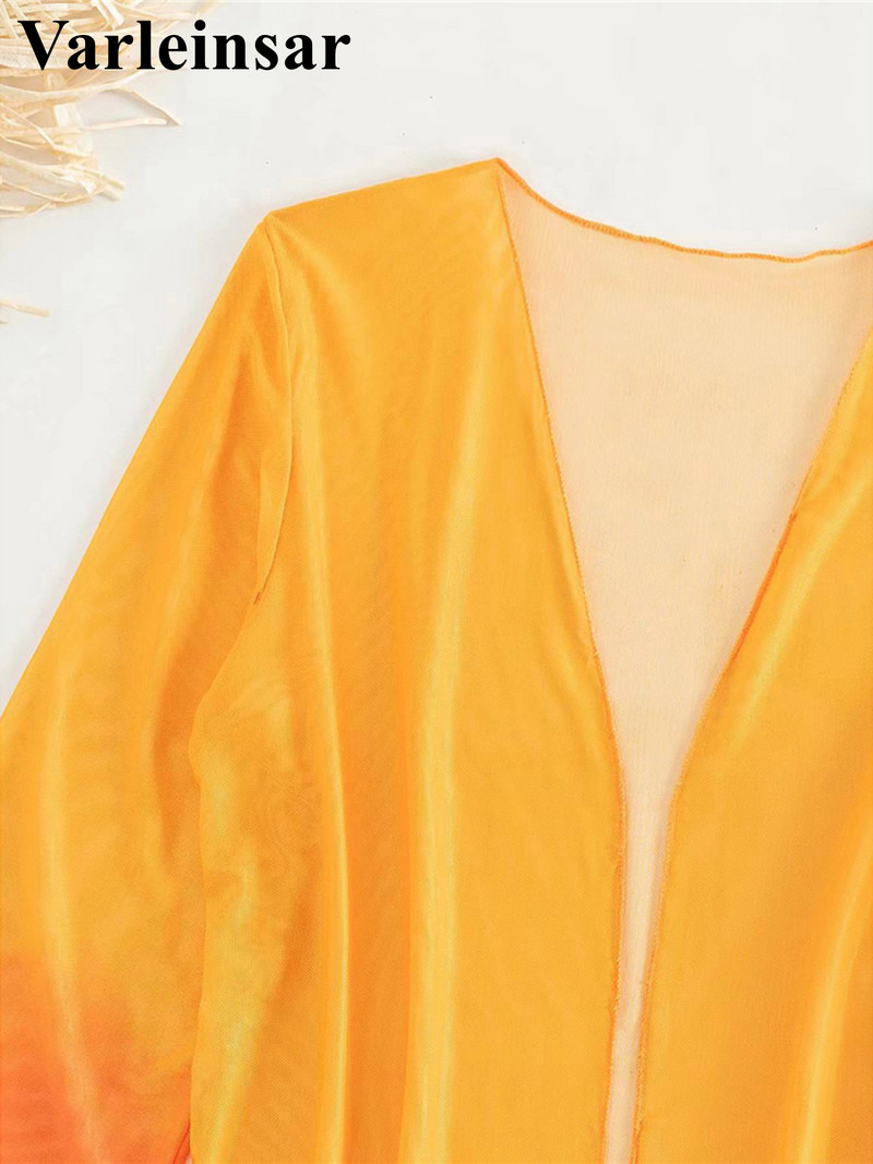 Nyakkendőfesték Cover Up Női fürdőruha magas derekú bikini női fürdőruha Háromrészes bikini szett fürdőruha Swim Lady V4324