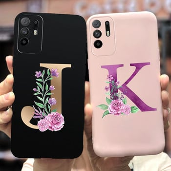 Κάλυμμα Cute Letters για Oppo Reno 5 Lite Θήκη Reno5 F Θήκες τηλεφώνου Soft Silicone για Oppo Reno 5 F Reno5 Z Lite 5F 5Z 5Lite Προφυλακτήρας