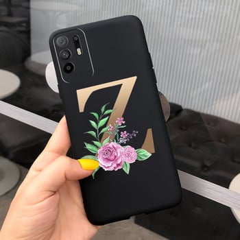 Κάλυμμα Cute Letters για Oppo Reno 5 Lite Θήκη Reno5 F Θήκες τηλεφώνου Soft Silicone για Oppo Reno 5 F Reno5 Z Lite 5F 5Z 5Lite Προφυλακτήρας