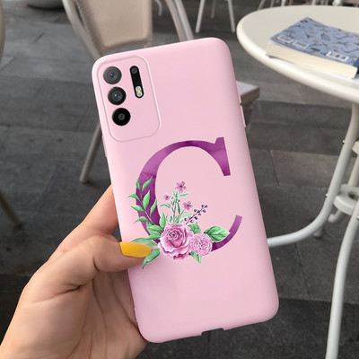 Сладко покритие с букви за калъф Oppo Reno 5 Lite Reno5 F Меки силиконови калъфи за телефони за Oppo Reno 5 F Reno5 Z Lite 5F 5Z 5Lite броня