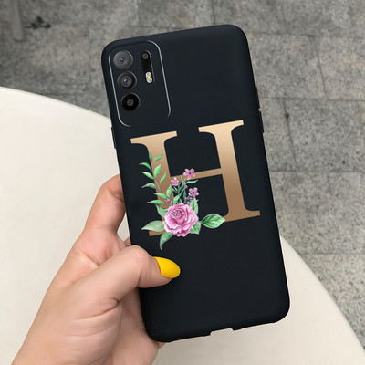 Сладко покритие с букви за калъф Oppo Reno 5 Lite Reno5 F Меки силиконови калъфи за телефони за Oppo Reno 5 F Reno5 Z Lite 5F 5Z 5Lite броня