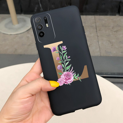 Сладко покритие с букви за калъф Oppo Reno 5 Lite Reno5 F Меки силиконови калъфи за телефони за Oppo Reno 5 F Reno5 Z Lite 5F 5Z 5Lite броня