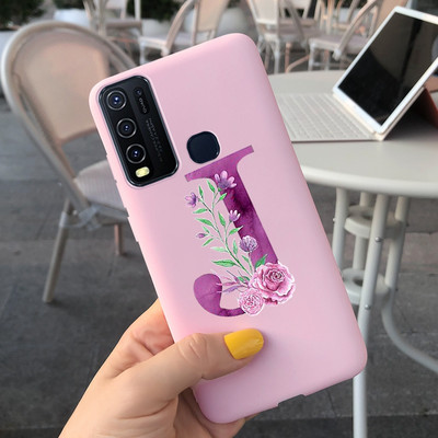 Για Vivo Y50 Θήκη 1935 Soft Silicone Cute Letters Κάλυμμα για Vivo Y30 1938 Θήκη Vivo Y550 Y30 Y 30 50 Θήκες τηλεφώνου Shcokproof Capa