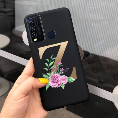 Για Vivo Y50 Θήκη 1935 Soft Silicone Cute Letters Κάλυμμα για Vivo Y30 1938 Θήκη Vivo Y550 Y30 Y 30 50 Θήκες τηλεφώνου Shcokproof Capa