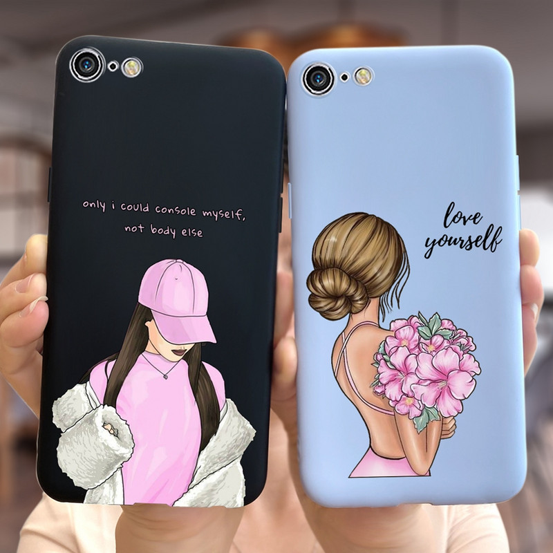 Za Apple iPhone 6 6S Plus Case Elegantna maska Pretty Girls Cartoon Cover Mekana silikonska torbica za iPhone 6 6S iPhone6 Plus Fundas Bumper