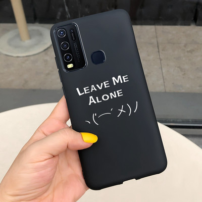 Για Vivo Y50 Case 1935 Cute Couple Cat Θήκες τηλεφώνου σιλικόνης για Vivo Y30 1938 Vivo Y50 Y 30 50 Πίσω κάλυμμα Αντικραδασμικός προφυλακτήρας