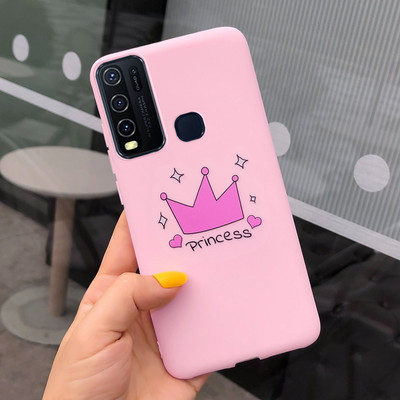 Για Vivo Y50 Case 1935 Cute Couple Cat Θήκες τηλεφώνου σιλικόνης για Vivo Y30 1938 Vivo Y50 Y 30 50 Πίσω κάλυμμα Αντικραδασμικός προφυλακτήρας