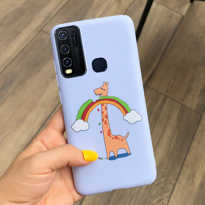 Για Vivo Y50 Case 1935 Cute Couple Cat Θήκες τηλεφώνου σιλικόνης για Vivo Y30 1938 Vivo Y50 Y 30 50 Πίσω κάλυμμα Αντικραδασμικός προφυλακτήρας