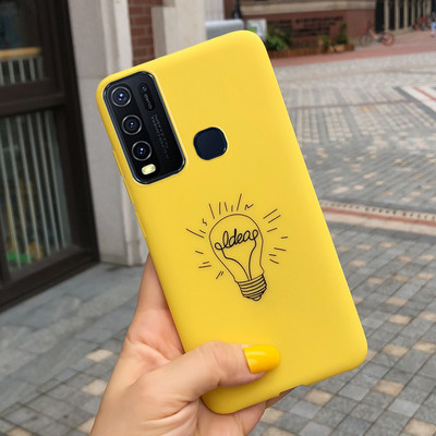 Για Vivo Y50 Case 1935 Cute Couple Cat Θήκες τηλεφώνου σιλικόνης για Vivo Y30 1938 Vivo Y50 Y 30 50 Πίσω κάλυμμα Αντικραδασμικός προφυλακτήρας