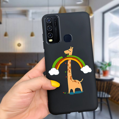 Για Vivo Y50 Case 1935 Cute Couple Cat Θήκες τηλεφώνου σιλικόνης για Vivo Y30 1938 Vivo Y50 Y 30 50 Πίσω κάλυμμα Αντικραδασμικός προφυλακτήρας