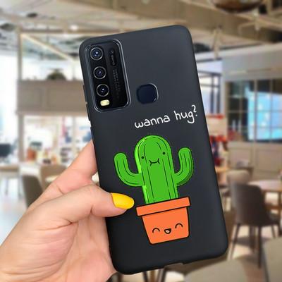 Για Vivo Y50 Case 1935 Cute Couple Cat Θήκες τηλεφώνου σιλικόνης για Vivo Y30 1938 Vivo Y50 Y 30 50 Πίσω κάλυμμα Αντικραδασμικός προφυλακτήρας