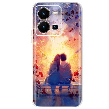 Για Vivo Y35 Case Cute Painted Cover Silicone Soft Fundas Phone Protector Shell For Vivo Y35 Y 35 VivoY35 Phone Case 6,58\'\' Capa