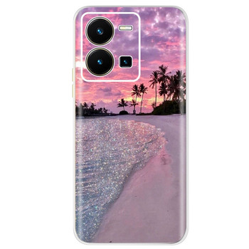 Για Vivo Y35 Case Cute Painted Cover Silicone Soft Fundas Phone Protector Shell For Vivo Y35 Y 35 VivoY35 Phone Case 6,58\'\' Capa